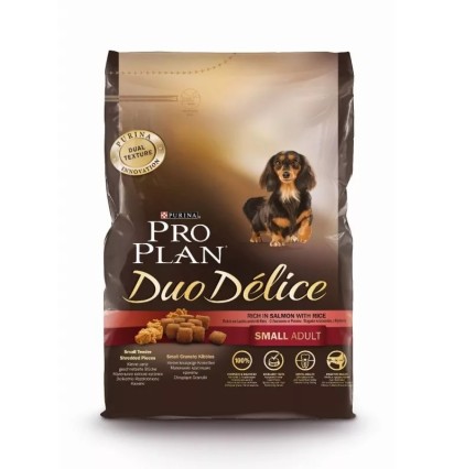 Pro Plan Duo Delice сухой корм для взрослых собак мелких и карликовых пород с лососем и рисом 700 гр. 